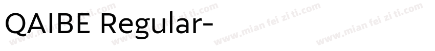 QAIBE Regular字体转换